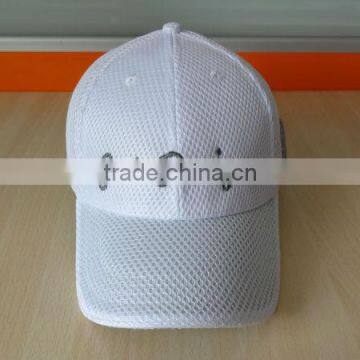 high quality 100% polyester mesh 6 panel baseball cap