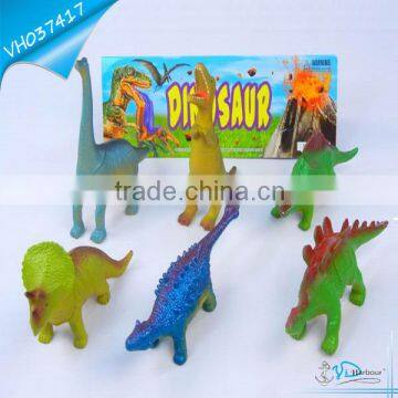 Hot Selling Plastic Dinosaur Toys 6 Dinosaur Per Pack