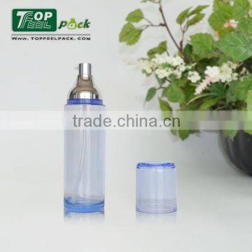 2015 Spring Green Plastic Cosmetic Bottle With Pump Sprayer 35ml 125ml