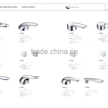 Bathroom Hardware Accessories for Zinc Alloy Shower Room Basin Faucet Handle