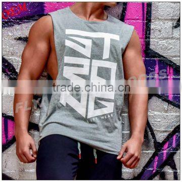 2016 Newest Style Men Sleeveless t Shirts Running Wear Men Fitness Tank Tops photo-6