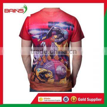 Custom Sublimation 3d Design T-shirts&100 Polyester t Shirts Made in China photo-2