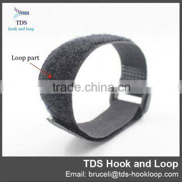 customized reusable hook and loop plastic buckle strap