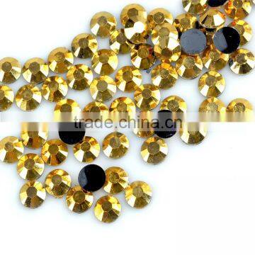 Factory Price Wholesale Shinny Aurum Epoxy Stone with Flat Back, Epoxy Rhinestone, Non Hotfix Epoxy rhinestone with High Quality