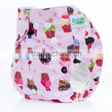 New Pattern Printed One Size Fits All Adjustable Cheap Reusable Diapers With Inserts