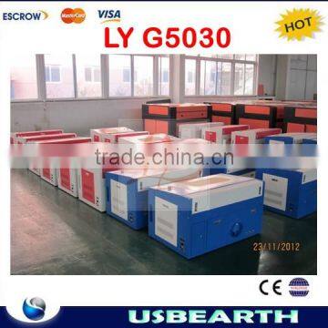 2015 Hotsale LY G5030 industrial grade laser engraving and cutting machine,Wood Laser Engraving Machine,Easy to use