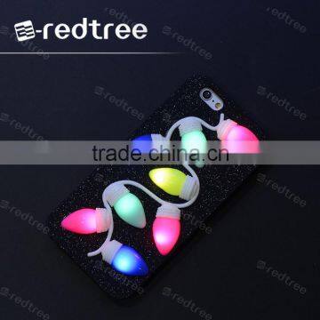 Colorful LED luminous tpu cell phone mobile case