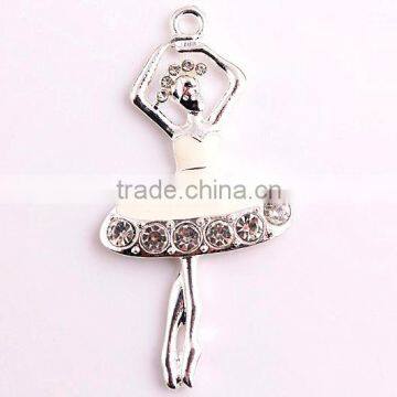 Large fashion cheap wholesale silver zinc alloy rhinestone cartoon character pendants for kids jewelry making!!