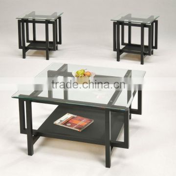 Black Square Cafe Table and End Table