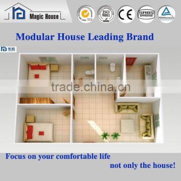 Fast Constructed Well Designed Build-in Steel Structure Modern Three Bedroom Prefab House Supplier's Choice photo-2