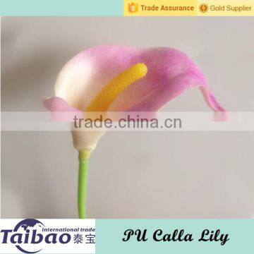 Wedding bouquet usage single stem artificial PU calla lily flower