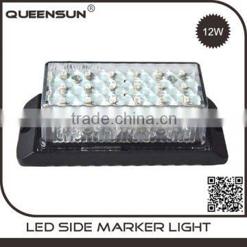 Led side marker light auto 12w 24V waterproof led strobe light for truck                        
                                                Quality Choice