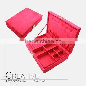 Wholesale empty velvet jewelry packaging box