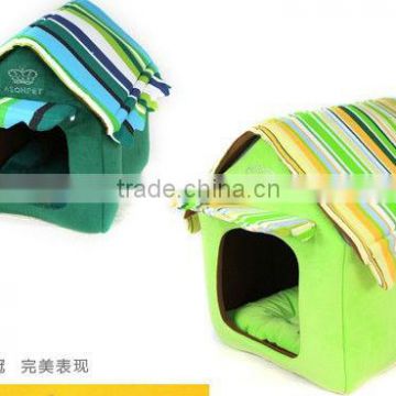 Short Plush Foldable Dog House Bed