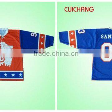 European hockey jersey&sublimation ice hockey jersey&wholesale blank hockey jersey