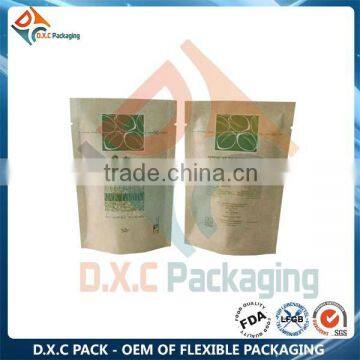 Food Safe Custom Kraft Paper Foil Bag Free-standing photo-3