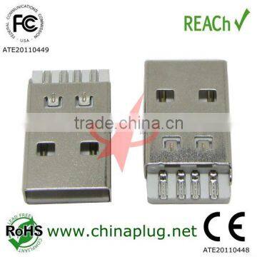 Nickel USB 2.0 Type micro USB male connector