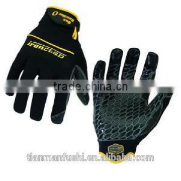 2015 Black Top Quality Cotton Safety Gloves Engineering Matching-Gloves Wholesale Cheap Gloves