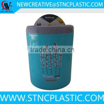 portable desktop car plastic garbage can with flip lid