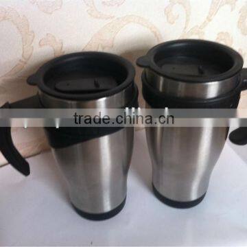 stainless steel coffee mug or stainless steel mugs and travel mug with handle