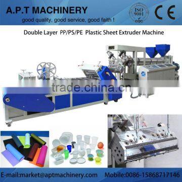 Good quality Double screw Plastic PE Sheet Making Machine