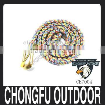 pretty and easy multi-color beading paracord 5/8 rope for belt