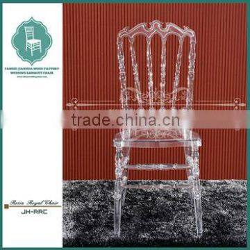 Plastic resin throne chairs