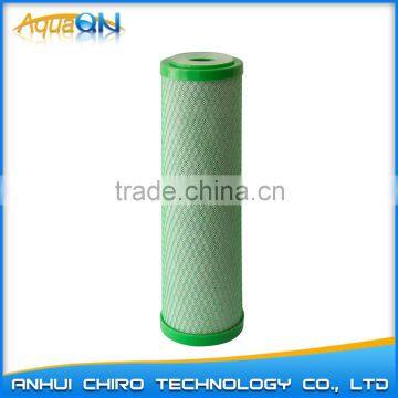 Compressed activated carbon water filter cartridge Green Color