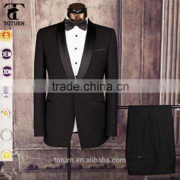 High Quality High-end Italian Style Direct Manufacturer OEM One Button Formal Wear Two Pieces Wedding Dress Suits For Men Quality Choice photo-3