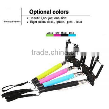 Cable Take Pole Selfie Stick , Wired Monopod Selfie Stick , Wired Selfie Monopod With High Quality photo-5