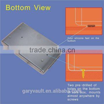 Wholesale - MC120 Micro Vault 3-Digit Combination Lock Mini Car Gun Pistol Security Storage Steel Safe Box/Vault, Mini Ipad Safe photo-5