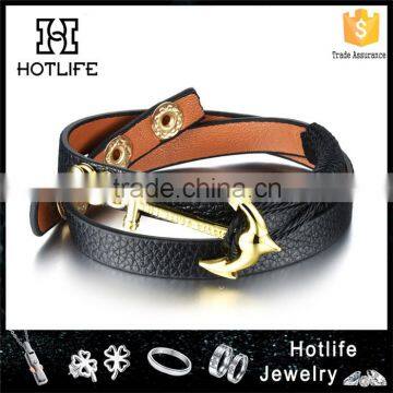 Wholesale Latest Style Leather Bow and Arrow Bracelet