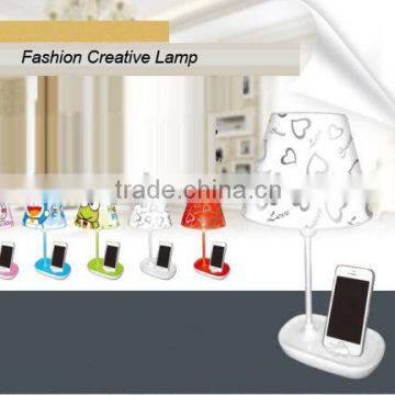 Fashion Creative Lamp with shiny phone holder