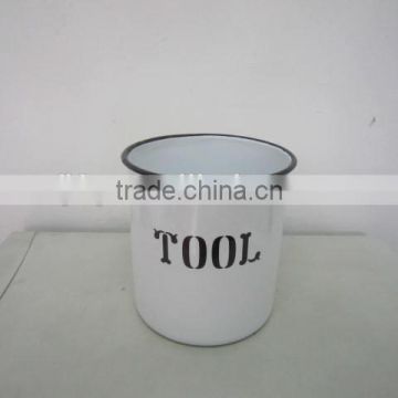 High quality enamel tool holder, enamel pot