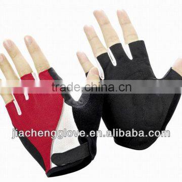 Half Finger Bicycle Gloves in Microfibre/Lycra, Sport gloves, Gym Glove, China