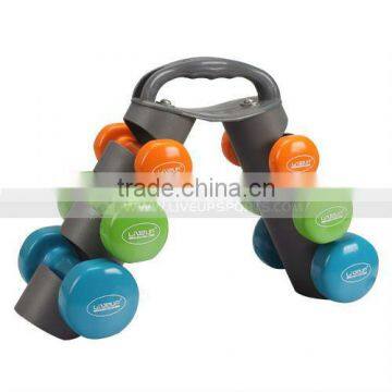 VINYL/NEOPRENE DUMBBELL SET