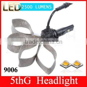 News no fan 5th headlight 2500lm 12v 24v 9006/9005/9004/9007 car led lighting