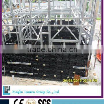 pvc plastic formwork for concrete system