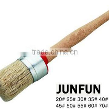 wooden handle brush big round paint brush