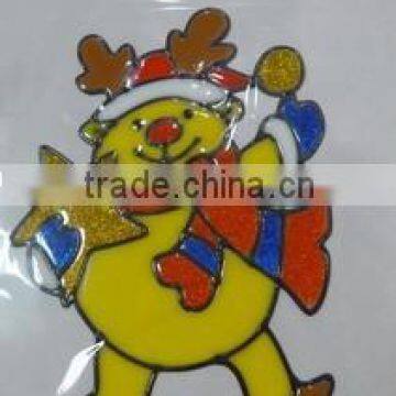 New Design Wreath Christmas Window Sticker/ Decor For Holiday photo-2