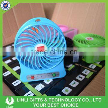 2016 Summer Cooling Mini Fan USB Rechargeable Fan Portable Handle Fan With Powerful Wind