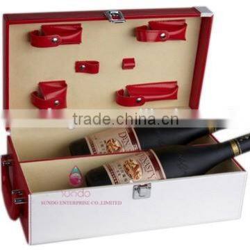 Hot New Products 2015 Leather Wine Carrier for 2 Bottles photo-2