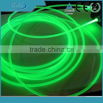 Fiber Optic Solid side glow strings with a atranslucent sleeve