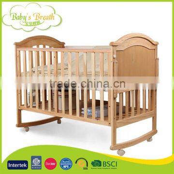 WBC-22B Hot Selling Euro UK Style Multi-purposes Baby Cot Dimensions, Baby Cot Wheels photo-4