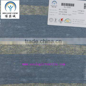 95%LINEN 5%METAL STRIPE FABRIC
