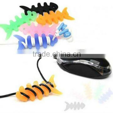 Silicone Rubber Cable Winder Holder for Mouse