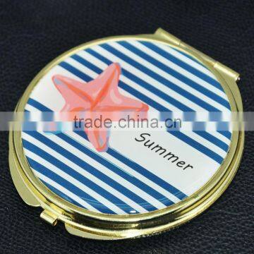 exquisite workmanship metal mini cosmetic mirror