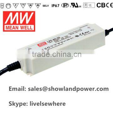 LPF-60D Meanwell 60W LED waterproof dimming Driver