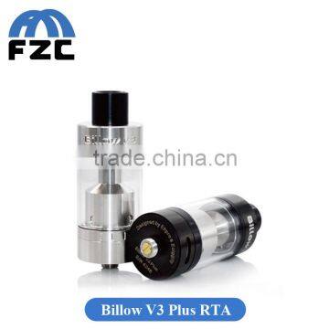 5.4ml Top Side Filling Most Popular Original Ehpro Billow V3 Plus RTA Atomizer Black Silver