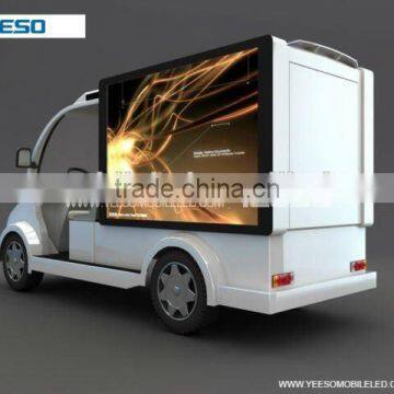 Cool looking electric car with LED screen for advertising use, get one now